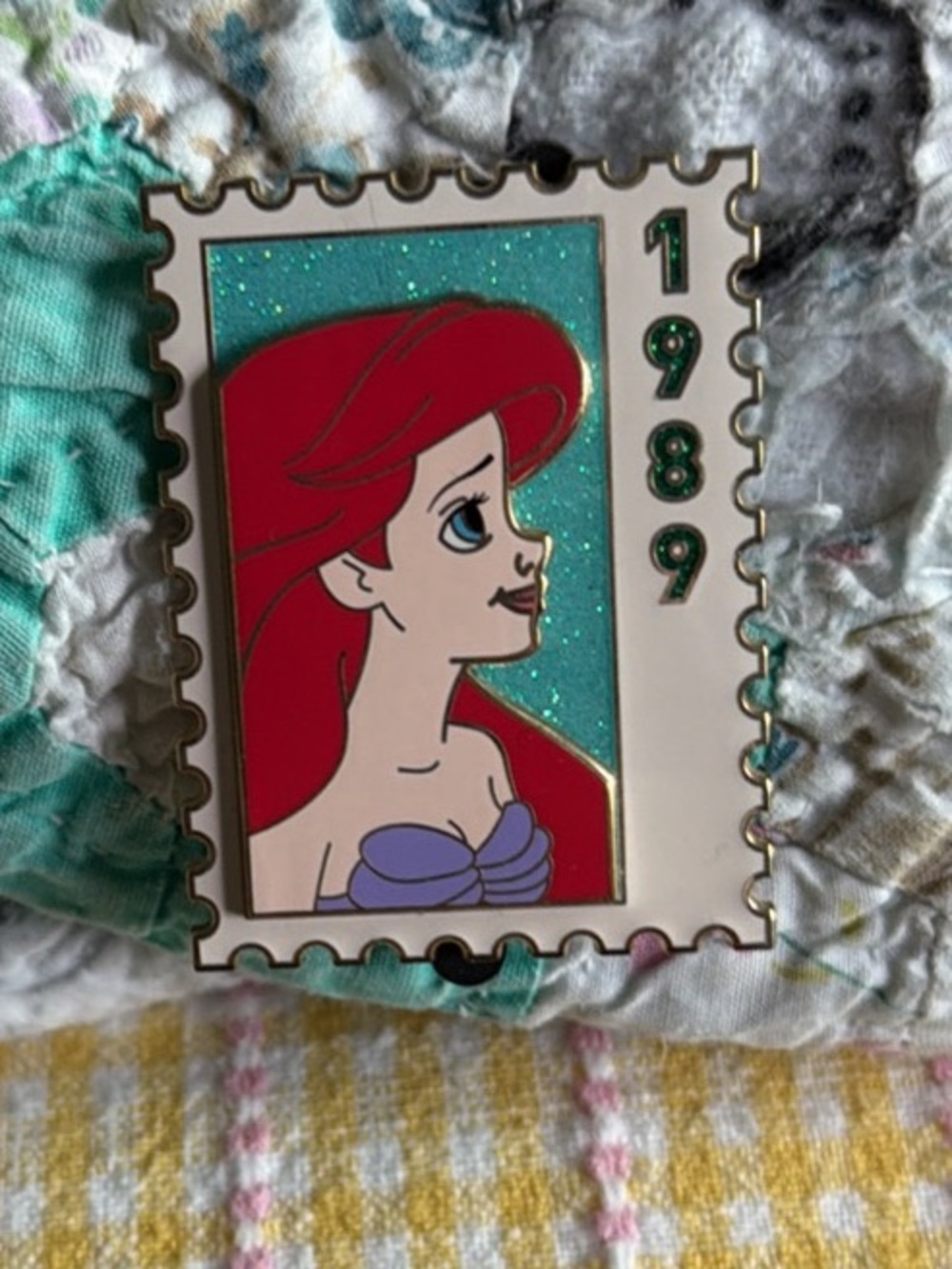 Disney/DEC - Ariel and Max Postage Stamp LE 250 Pin